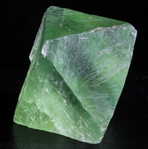 Green Fluorite Octahedron - Highly Fluorescent #33646